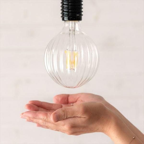 LED電球 レトロランプ エジソン型 ボール形 デザインガラス 直径10.1cm