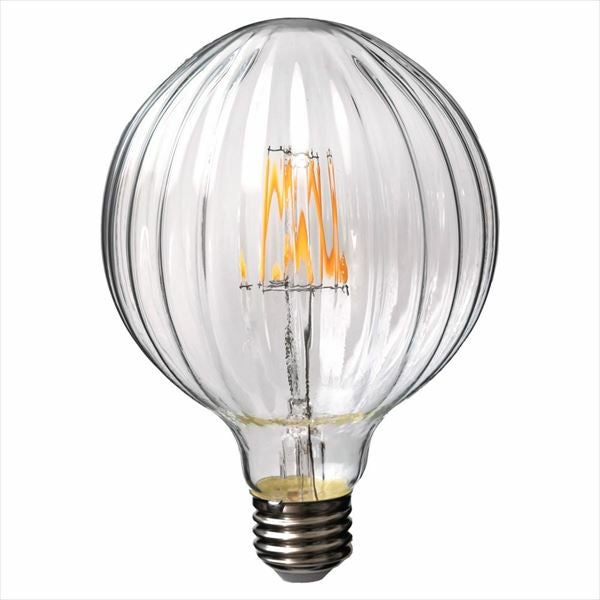LED電球 レトロランプ エジソン型 ボール形 デザインガラス 直径10.1cm
