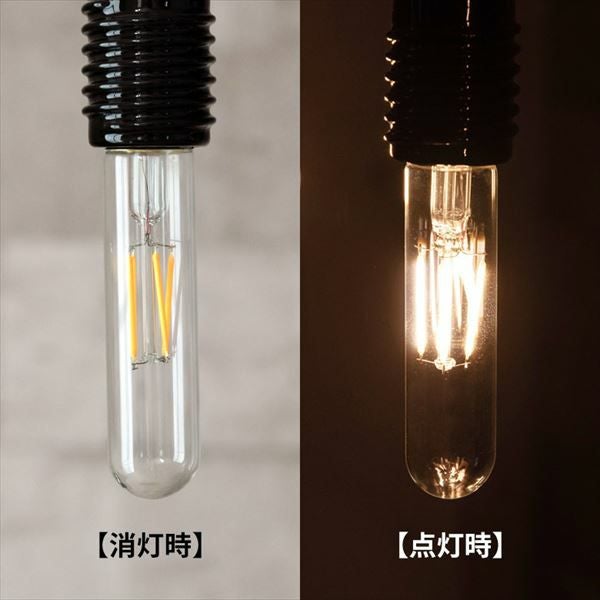 LED電球 レトロランプ エジソン型 試験管形 直径3cm 長さ13cm E26口金