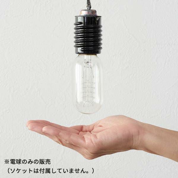 エジソン電球 E26 40W 裸電球 白熱球 ランプ 照明 レトロランプ クリア