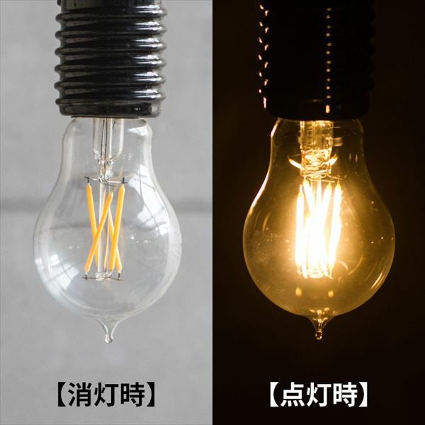 LED電球 レトロランプ エジソン型 E26口金 しずく 雫型 梨型 クリア