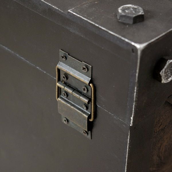 家具・インテリア box 本物の鉄のような質感が魅力のアンティーク風収納ボックスS 幅33cm