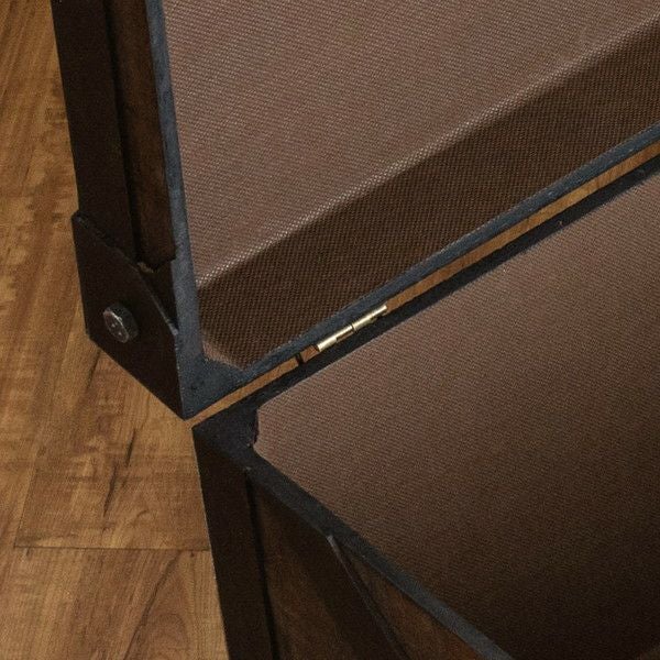 収納ボックス アンティーク風 木製 蓋付き 幅76cm 奥行38cm 高さ35cm