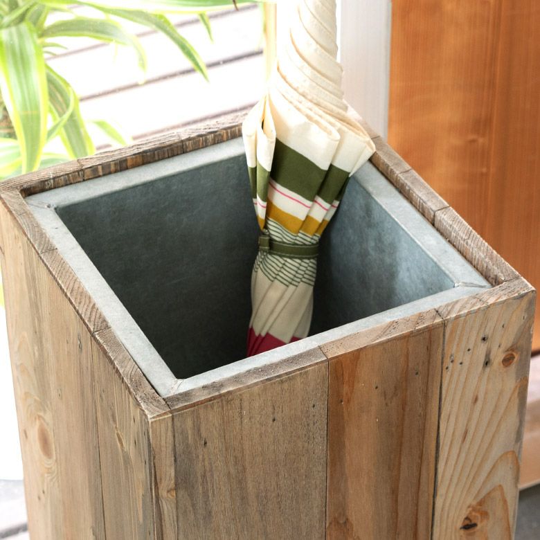 傘立て スリム角型 古木風仕上げ 木製 幅24.5cm Botanique ボタニーク 傘立て スリム角型 古木風仕上げ 木製 幅24.5cm Botanique ボタニーク