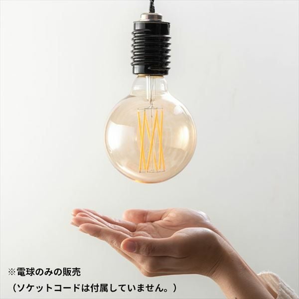 LED電球 レトロランプ エジソン型 電球色 直径9.3cm E26 クリア