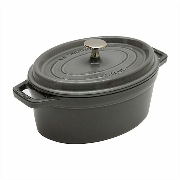 ストウブ　リリートリベット 23 cm　グロッシーブラック 　STAUB 鍋 ストウブ 鋳鉄 ホーロー ブラック グレー [92146-bk 92146-gy