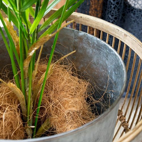 プランターカバー 脚付き プランターボックス スチール バンブー