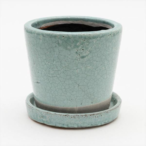 カラープランターポット 植木鉢 直径12cm 陶器 10色 [90038]【 ポット