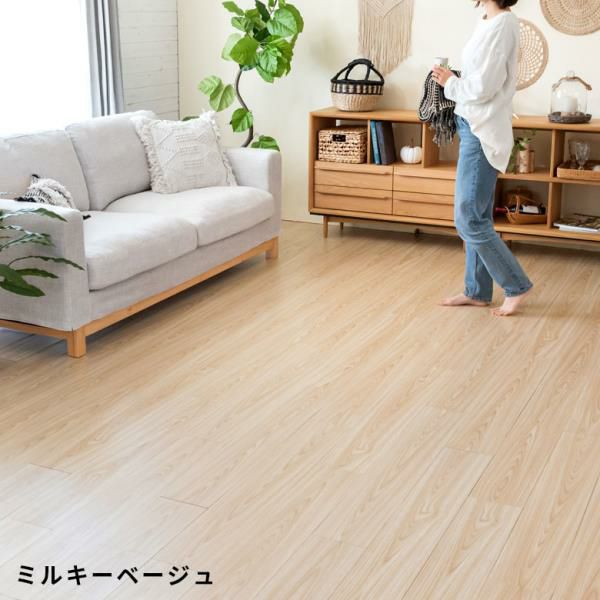 接着剤付きで簡単DIY 本物そっくりな木目フローリングマット 36枚 約3畳