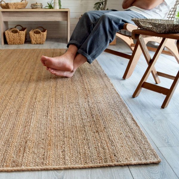 IKEA ジュートラグ　ストローグ　155×220サイズ　家具 カーペット/マット/ラグ STRÖG ストローグ ラグ 平織り, ナチュラル, 120x180 cm - IKEA