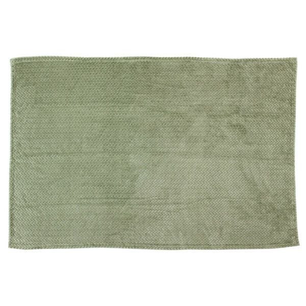 ブランケット 150×100cm アイボリー ネイビー カーキ フリース [90085
