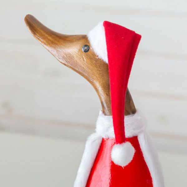 サンタクロース アヒル陶器置物 楽天市場】オブジェ クリスマス Xmas 飾り デコレーション あひる