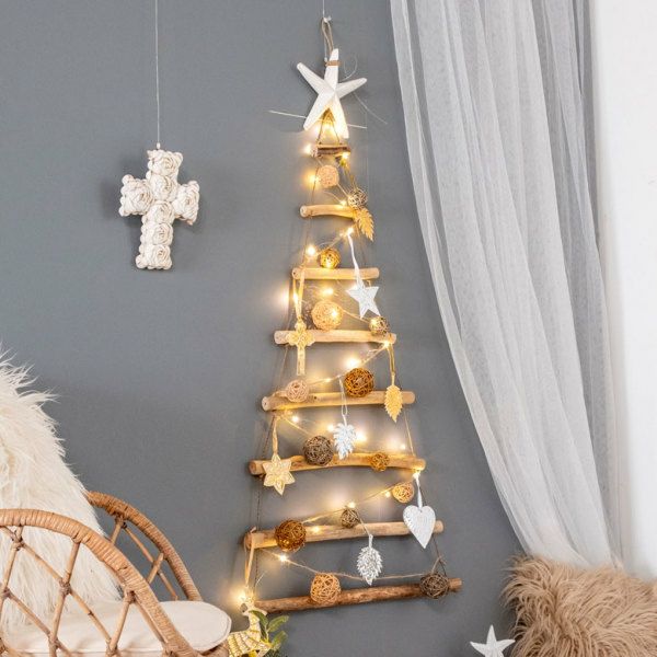 ❤️ヴィンテージ　木製　置き物　クリスマスツリー　切り株　可愛い　壁掛け✨❤️ 流木ツリー ウォールツリー クリスマスツリー 壁掛け ウォール