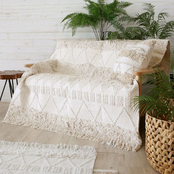 ラグ ラグマット  140×200ｃｍ ホワイト アイボリー BOHO 楽天市場】ラグ ラグ ラグマット 140×200cm ホワイト アイボリー BOHO