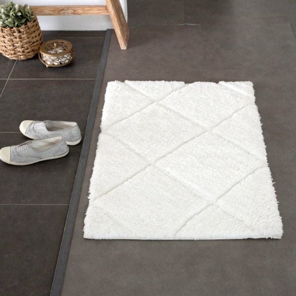 玄関マット ラグマット 約 60 × 90 cm ノンスリップ 加工 凹凸 3D