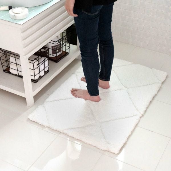 玄関マット ラグマット 約 60 × 90 cm ノンスリップ 加工 凹凸 3D