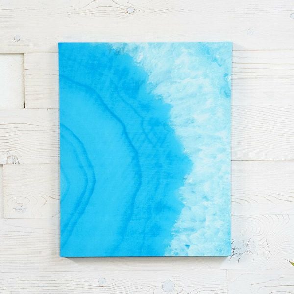 アートパネル 海 ブルー オーシャン キャンパス 幅40cm 高さ50cm 絵