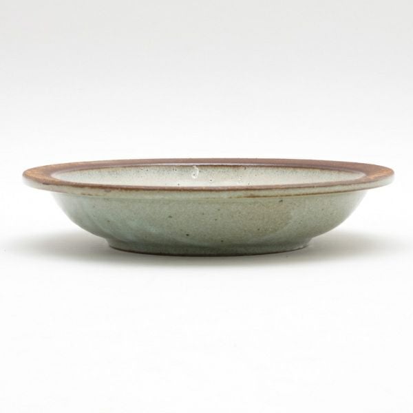 鉢 直径22cm ホワイト ブラウン 深皿 [90147] | 【生活雑貨のELEMENTS