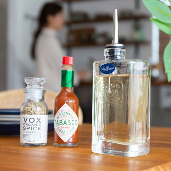 【イタリア製】ガラス調味料ボトル ボトル オイルボトル ビネガーボトル ポアラー付き ガラス 250ml