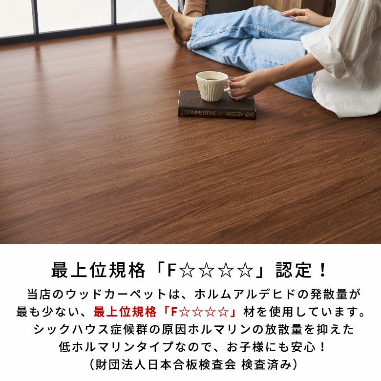 【取引中】フローリングカーペット　畳用　和室　6畳用　 和室をフローリングに簡単模様替えできるウッドカーペット 江戸間6畳