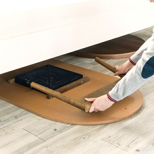 天然木製】 こたつ テーブル 楕円形 幅120×72cm 高さ36cm(91009)【生活