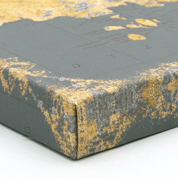 アートフレーム アートパネル 世界地図 アンティーク風 W 75cm D 50cm