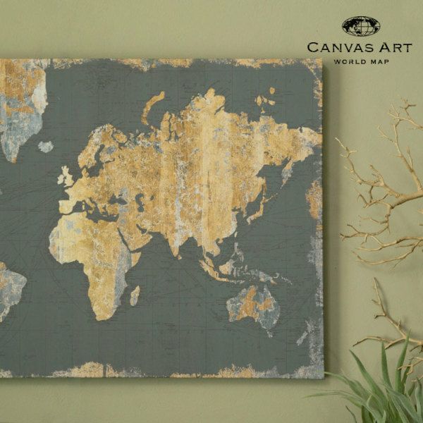 アンティーク古地図絵画ファブリックパネル 大判 古ちず Angel 大判ハンカチ / ベージュ｜地図グッズ｜Map Design