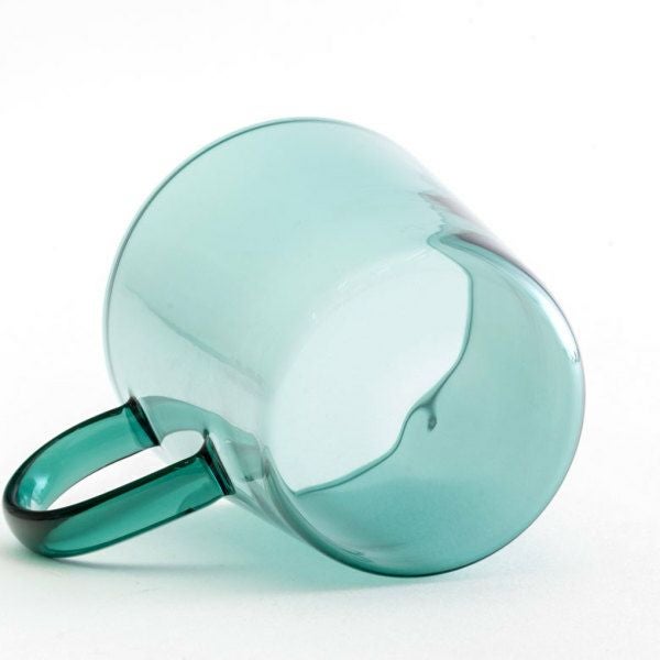 マグカップ マグ ガラス 200ml オレンジ ブルー [90356]【 ガラス