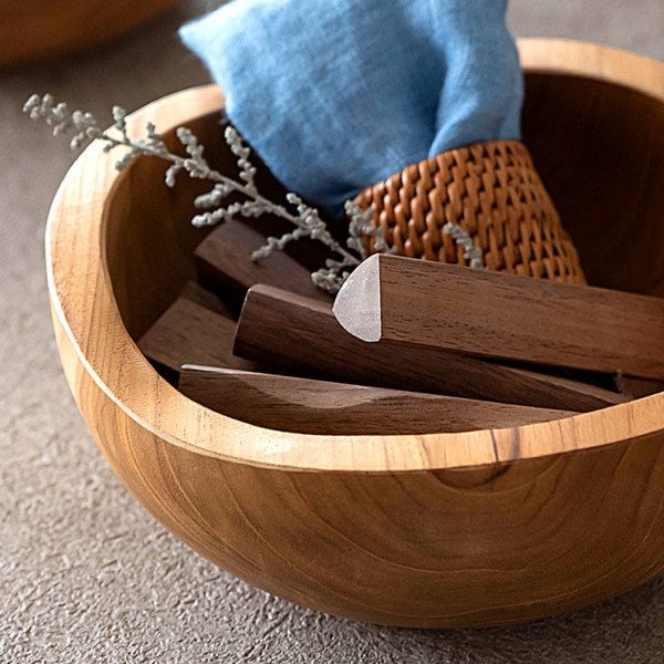 トレイ チークウッド 木製 ウッド ボウル Sサイズ ハンドメイド [11587