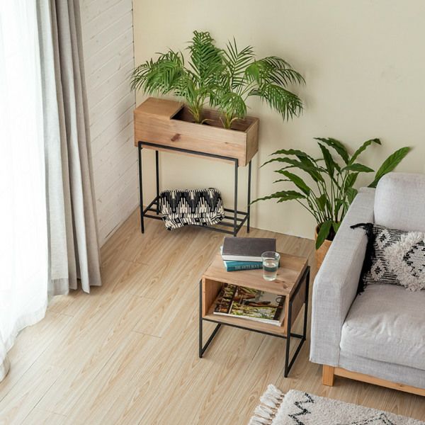 欅材アイアンシェルフ　観葉植物置き台　コーヒーテーブル　ナイトテーブル 000000002890-02.jpg?size=l&w=