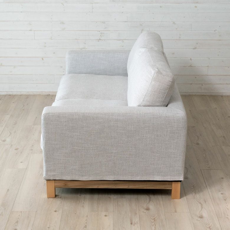ウッドカバーリングソファー2シーター　美品 商品番号：82500109専用】 洗えるカバーリング カウチソファ専用 替え