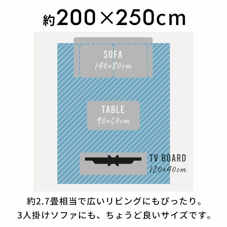 ラグ ペルシャ風 ラグマット 200×250cm オリエンタル柄 ウィルトン織り