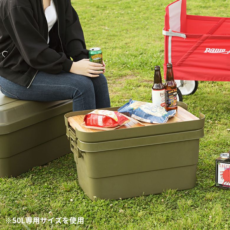 テーブルトップ 天板 70L トランクカーゴ専用 木 W 75 × D 38 cm 収納