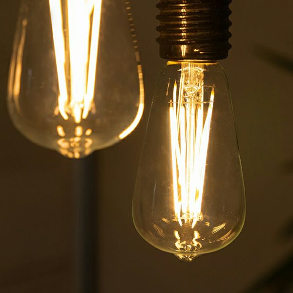 LED電球 レトロランプ E26 直径6.4cm 電球色 240ルーメン [91528