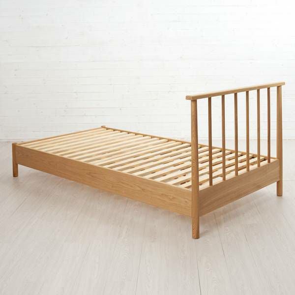 ベッド シングルベッド 寝具 W 110cm D 203cm ヘッドボード付き
