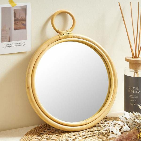 新品 レトロ ラタン 籐 カネボウ化粧品 62 ベルの会記念品 インテリアミラー ミラー JUGLAS LEAF ｜家具・インテリア通販 Re:CENO(リセノ)