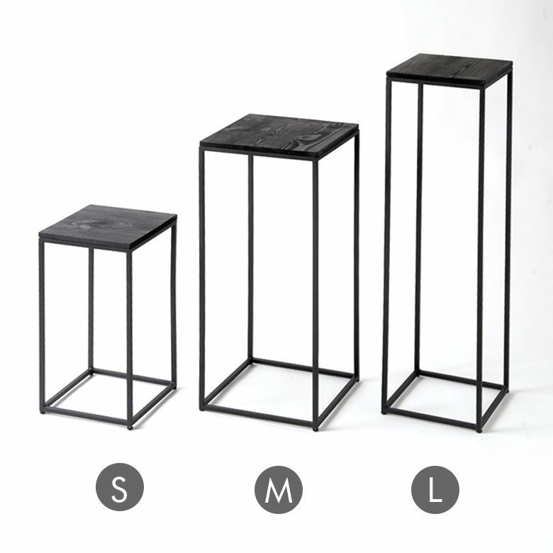 【未来工房】ハンドメイド　花置台　ディスプレイ台　高さ45㎝　DY-74 ディスプレイラック 幅64×奥行50×高さ120cm フラワースタンド 花台