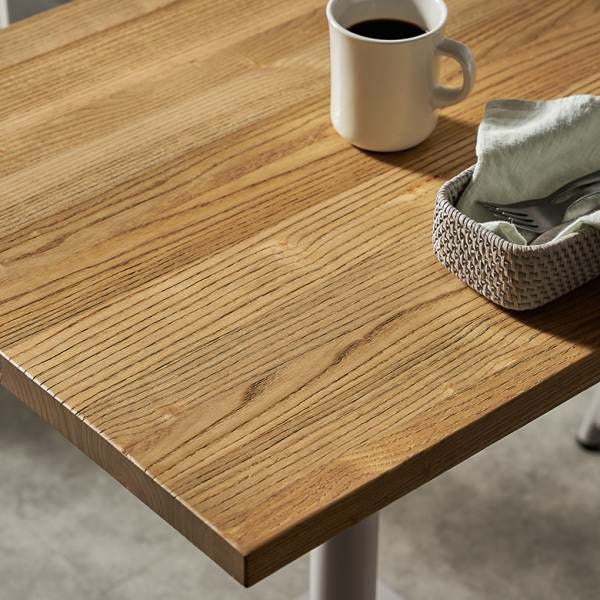 テーブル カフェテーブル 長方形 木製 天然木 アイアン 約 W 60cm D
