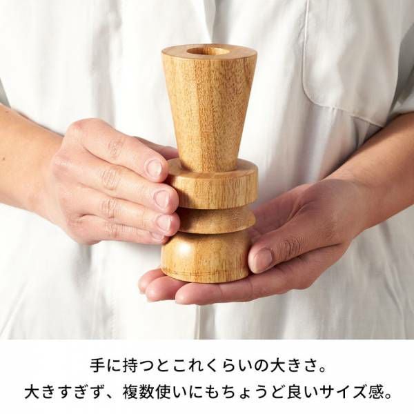 キャンドルホルダー 木製 キャンドル ホルダー Mサイズ ウッド 天然木