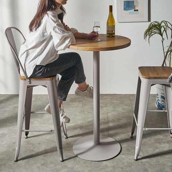バーテーブルセット テーブル チェア セット 3点セット 約 W 60cm D