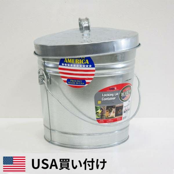 バケツ アメリカ直輸入新古品未使用品 コンテナ 幅34.5cm 奥行34.5cm