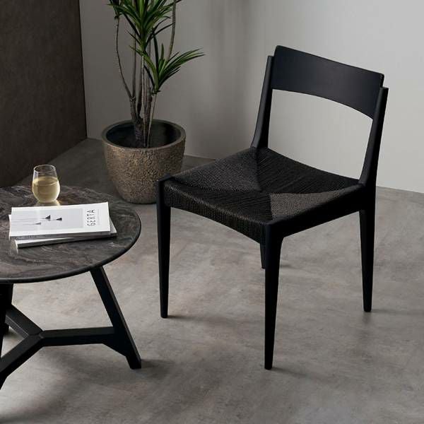 【新品】ART OF BLACK ダイニングチェア ペーパーコードチェア 椅子 椅子・チェア 【新品】ART OF BLACK ダイニングチェア ペーパーコード