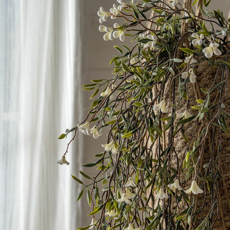 フェイクグリーン ホワイト フラワー 高さ 75cm 観葉植物 グリーン 花