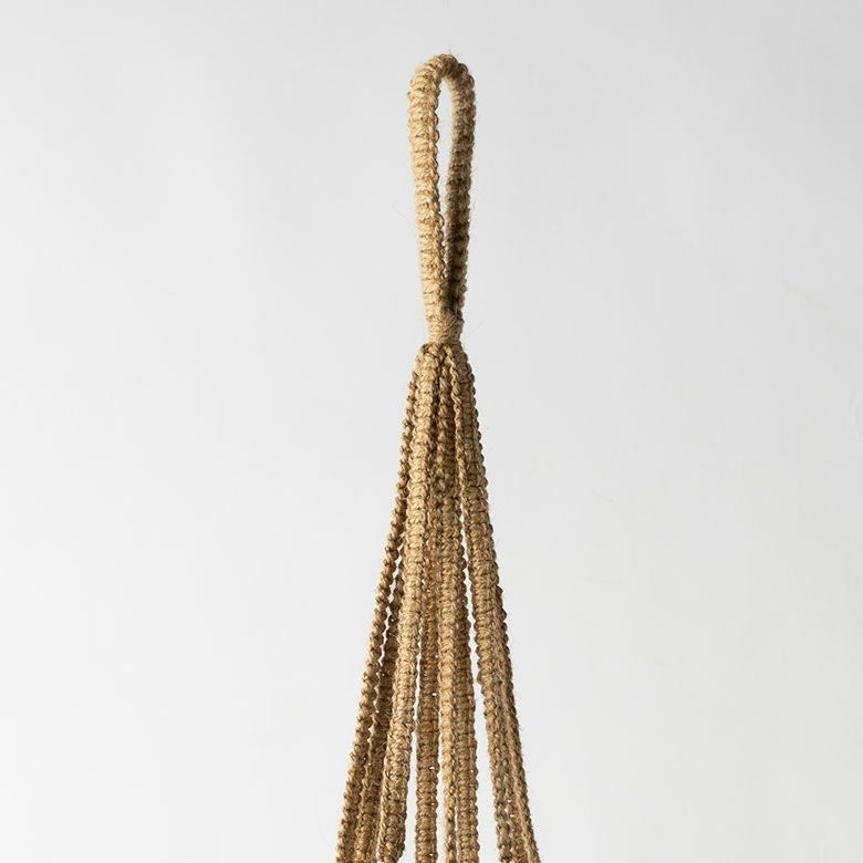 プラントハンガーハンギングプランタージュート麻マクラメ約W20cmD20cmH130cmナチュラル吊り下げ壁掛け観葉植物グリーンフラワー花多肉植物デコレーションディスプレイリビング玄関リゾートおしゃれ北欧インテリア雑貨西海岸[94765]