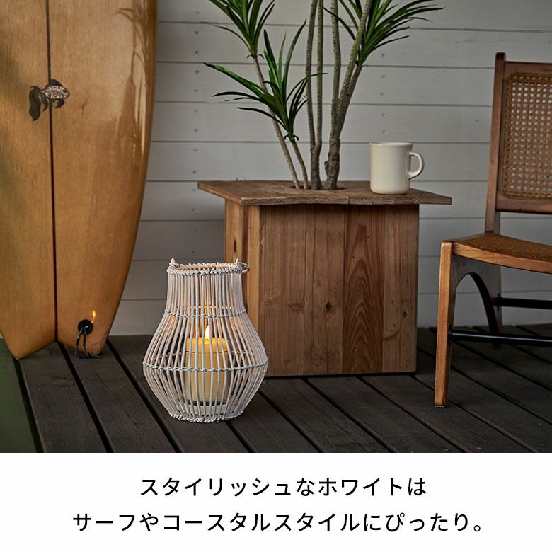 ランタン 籐 ラタン ガラス 手持ち付き ライト ケース カバー ホルダー