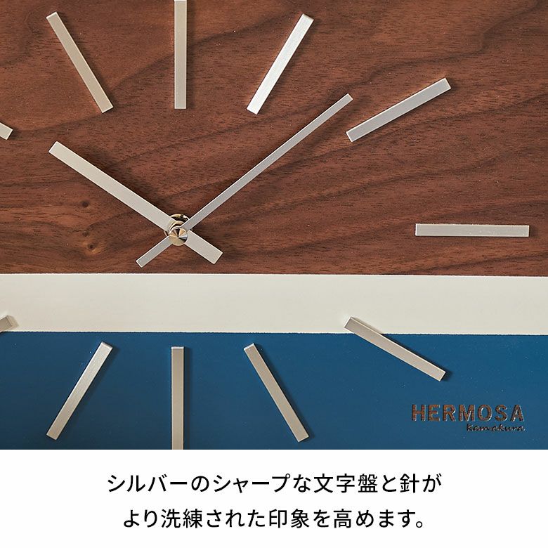 置き時計掛け時計時計2wayアナログ約W32cmD5cmH20cmクロックウォールクロックウッド木製軽量四角乾電池レトロインダストリアルミッドセンチュリー卓上壁掛けリビングダイニング寝室おしゃれ北欧リゾート雑貨インテリア西海岸[94806]