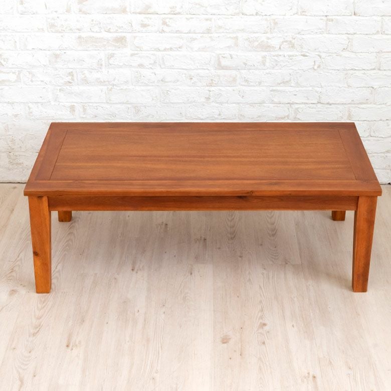 センターテーブル ローテーブル 木製 長方形 110×55cm テーブル 天然木