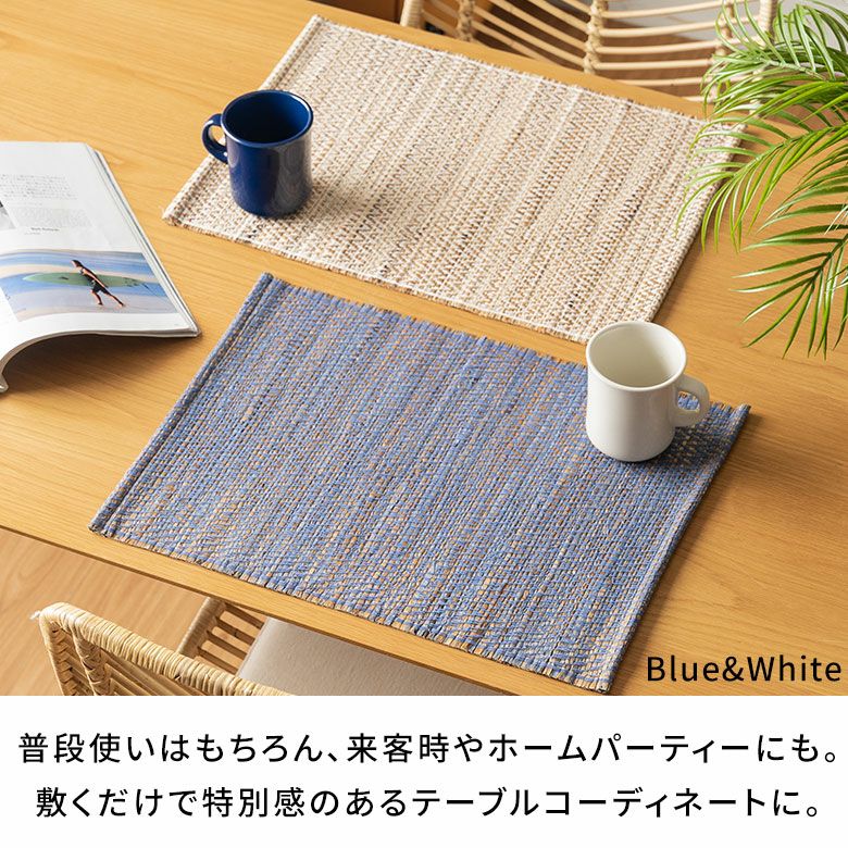 ランチョンマットシーグラスプレイスマット約W48cmD35cmH0.5cmプレースマットディスプレイマットテーブルコーディネートダイニングキッチンリビングテーブルディスプレイアートおしゃれ北欧リゾート雑貨インテリアメール便対応西海岸[1409]