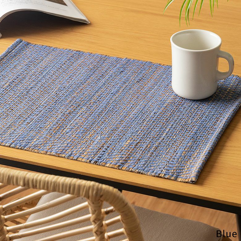 ランチョンマットシーグラスプレイスマット約W48cmD35cmH0.5cmプレースマットディスプレイマットテーブルコーディネートダイニングキッチンリビングテーブルディスプレイアートおしゃれ北欧リゾート雑貨インテリアメール便対応西海岸[1409]