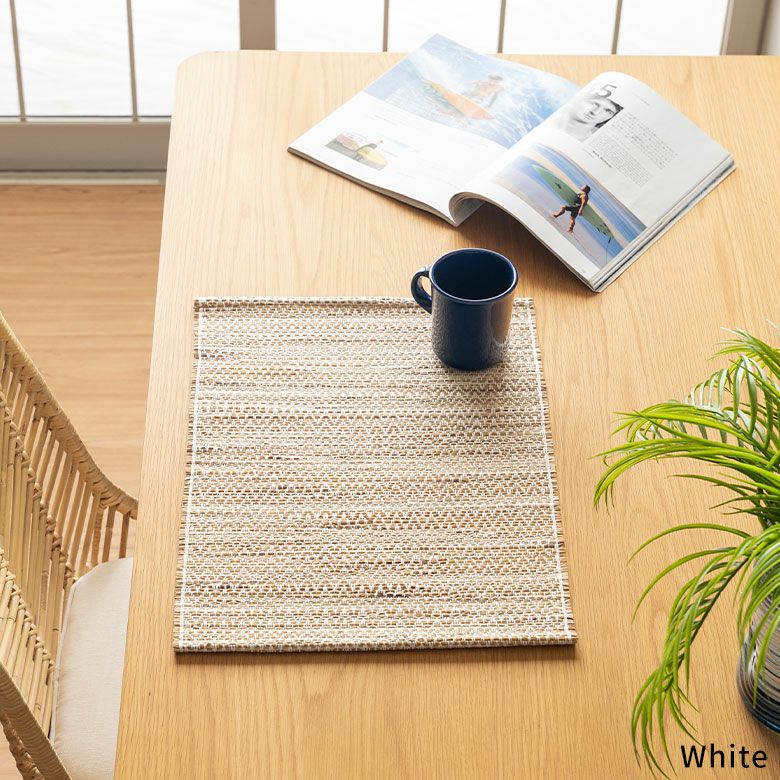 ランチョンマットシーグラスプレイスマット約W48cmD35cmH0.5cmプレースマットディスプレイマットテーブルコーディネートダイニングキッチンリビングテーブルディスプレイアートおしゃれ北欧リゾート雑貨インテリアメール便対応西海岸[1409]